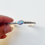 Rainbow Opal Stamped Cuff #8