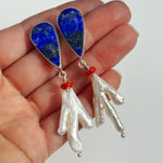 Sea Relic Earrings - Lapis