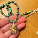 Ocean Jasper and Turquoise & Tourmaline Beaded Necklace
