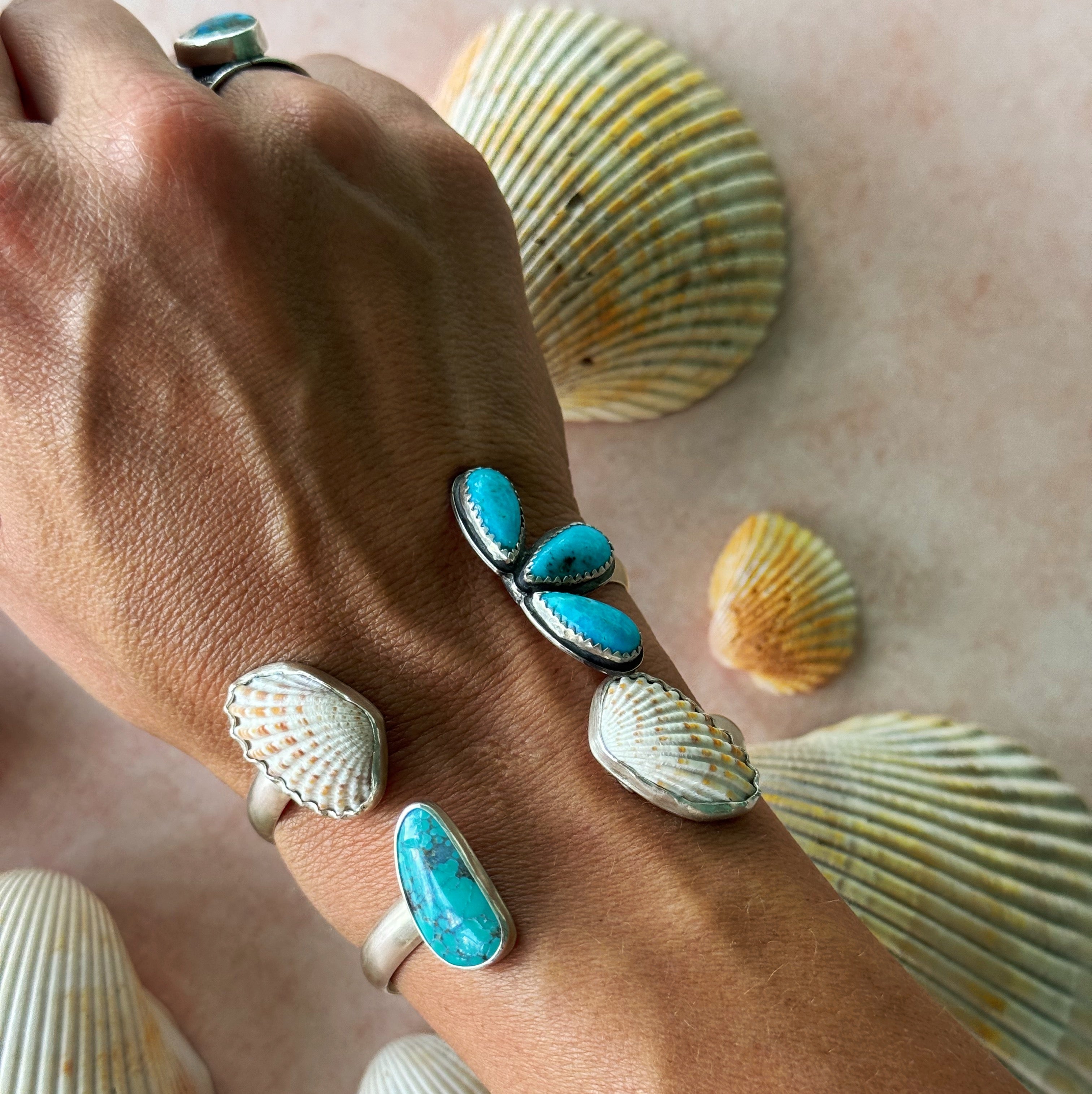 Ondine Cuff – Single Turquoise