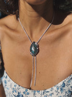 Through the Blue Turquoise Bolo Necklace