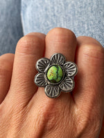 Sonoran Gold Daisy Ring #3 - Made to Order