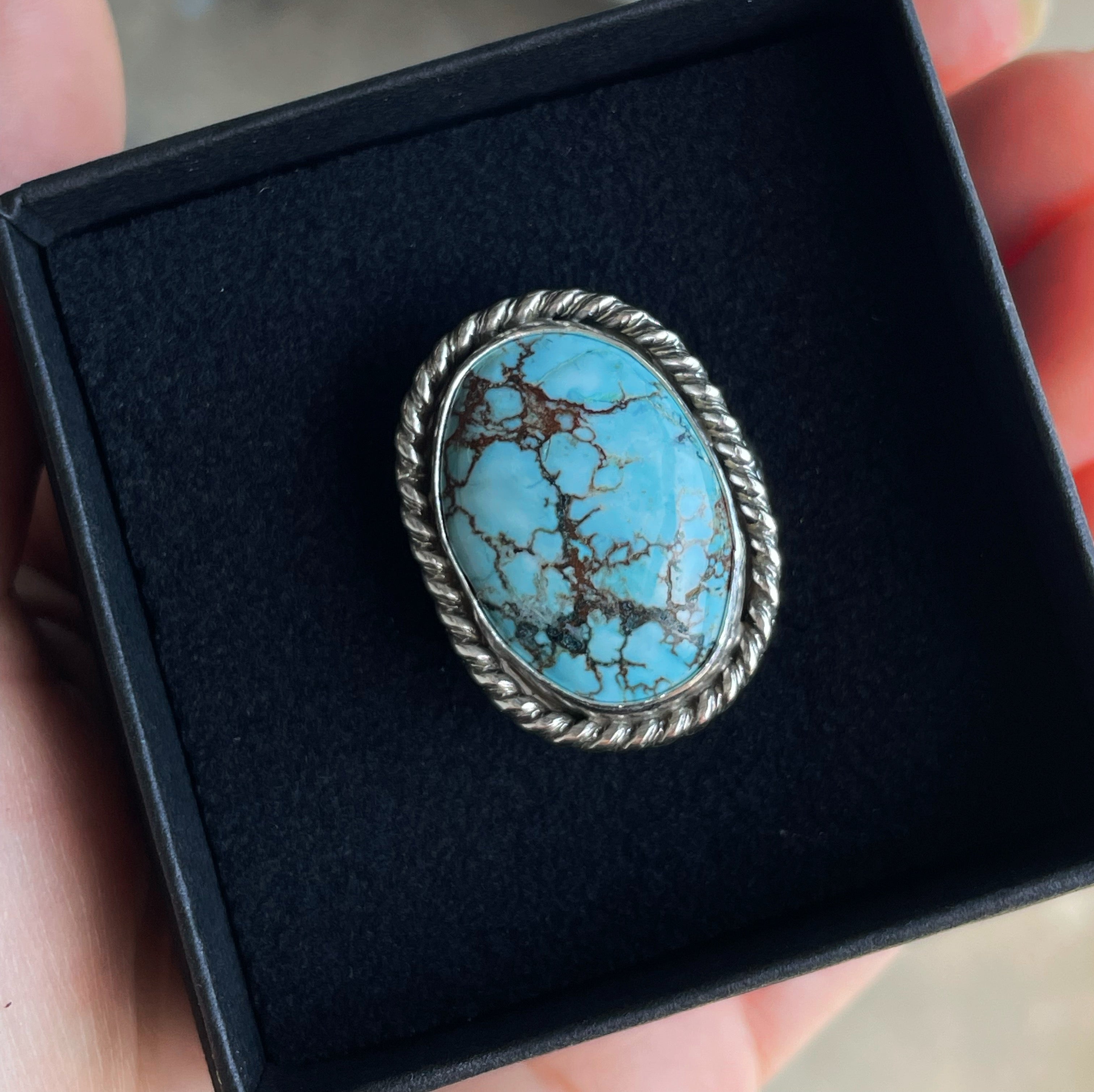 Turquoise Statement Ring - Size 9
