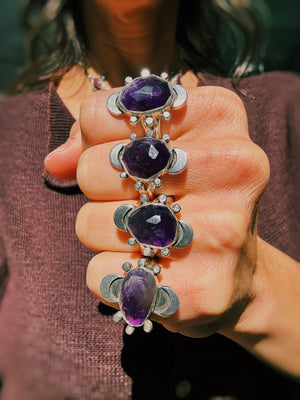 The Wax & Wane Ring - Amethyst