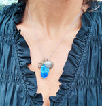 Siren Charm Necklace - Lapis Lazuli