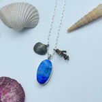 Siren Charm Necklace - Lapis Lazuli