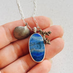 Siren Charm Necklace - Lapis Lazuli