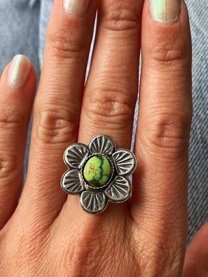Sonoran Gold Daisy Ring #3 - Made to Order