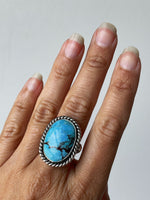 Turquoise Statement Ring - Size 8.5
