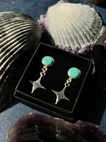 Turquoise ✦ Star Studs #1