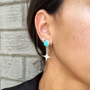 Turquoise ✦ Star Studs #2