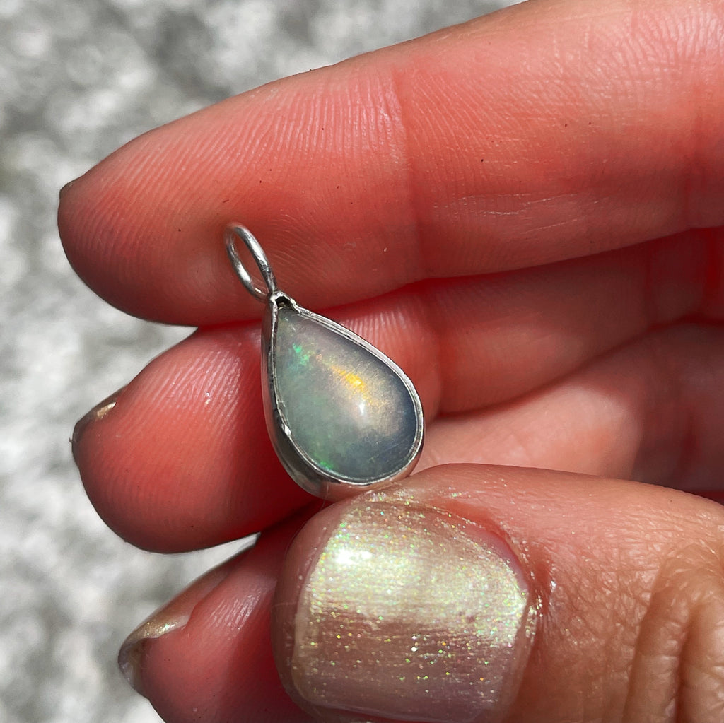 Sterling Silver Ethiopian Opal Pendant #2