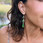 Sonoran Stream Drop Earrings - Green