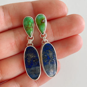 Sonoran Gold and Lapis Drop Earrings
