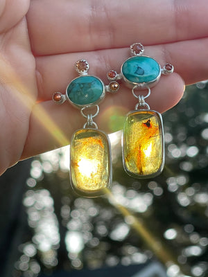 Sun Salutation Dangle and Drop Earrings