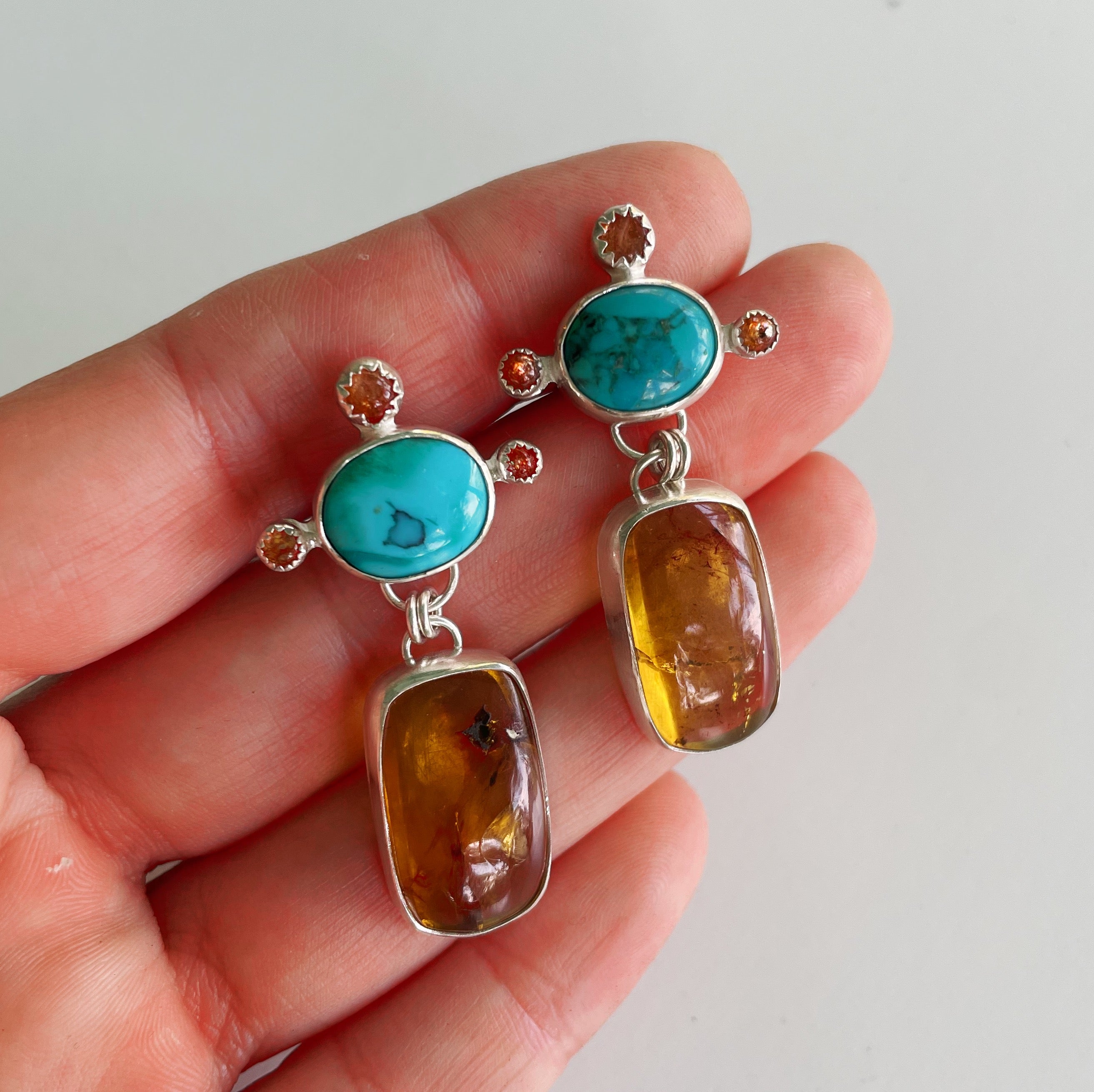 Sun Salutation Dangle and Drop Earrings
