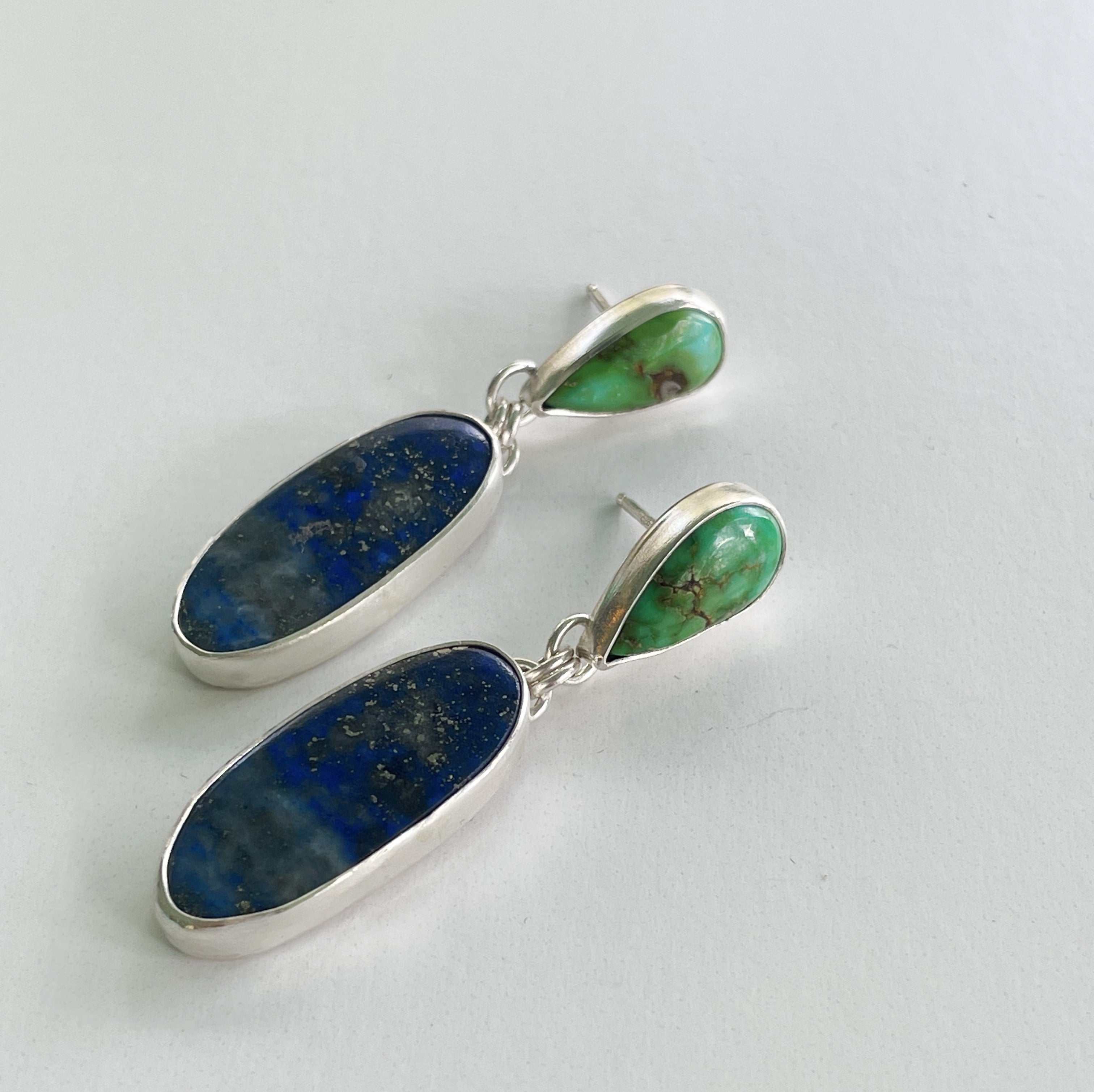 Sonoran Gold and Lapis Drop Earrings